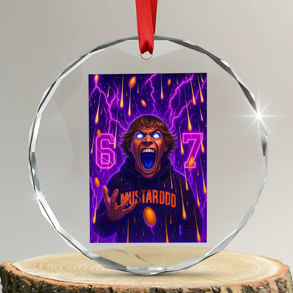 Mason 67 Meme Graphic Crystal Glass Ornament Glowing Eyes Devil Edit 6 7 Viral Six Seven Scream TS02