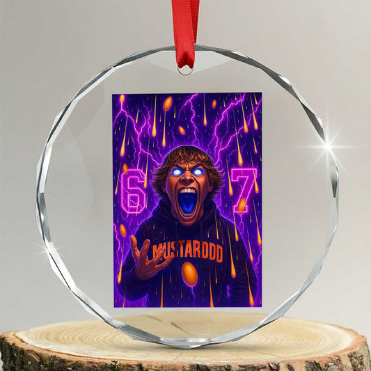 Mason 67 Meme Graphic Crystal Glass Ornament Glowing Eyes Devil Edit 6 7 Viral Six Seven Scream TS02