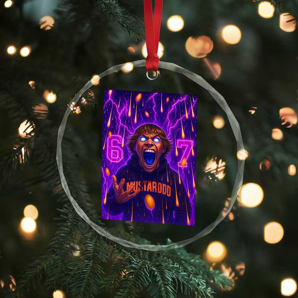 Mason 67 Meme Graphic Crystal Glass Ornament Glowing Eyes Devil Edit 6 7 Viral Six Seven Scream TS02