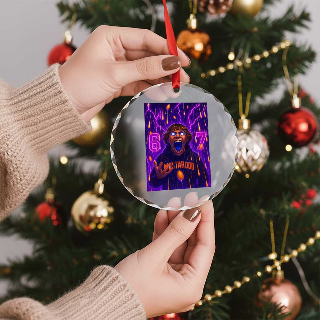 Mason 67 Meme Graphic Crystal Glass Ornament Glowing Eyes Devil Edit 6 7 Viral Six Seven Scream TS02