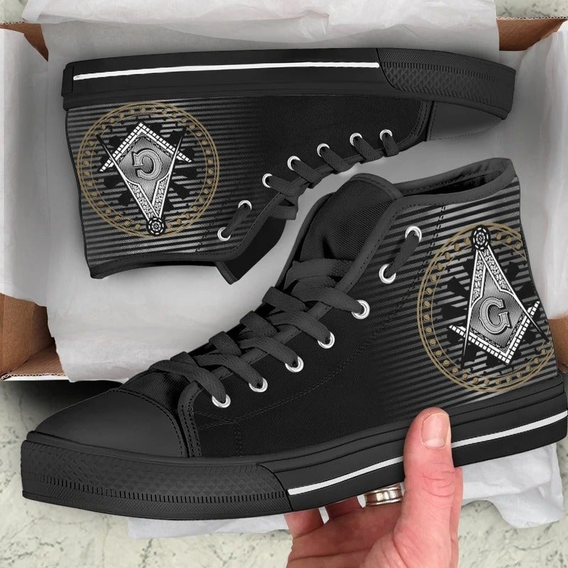 Wonder Print Shop Footwear - Freemasonry High Top 5 Shoes LT10