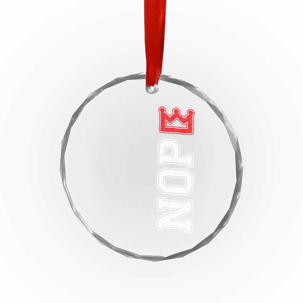 No Kings Crystal Glass Ornament In America Protest TS10