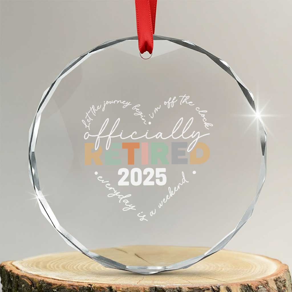 Officially Retired 2025 Crystal Glass Ornament Women Retirement Vintage TS10