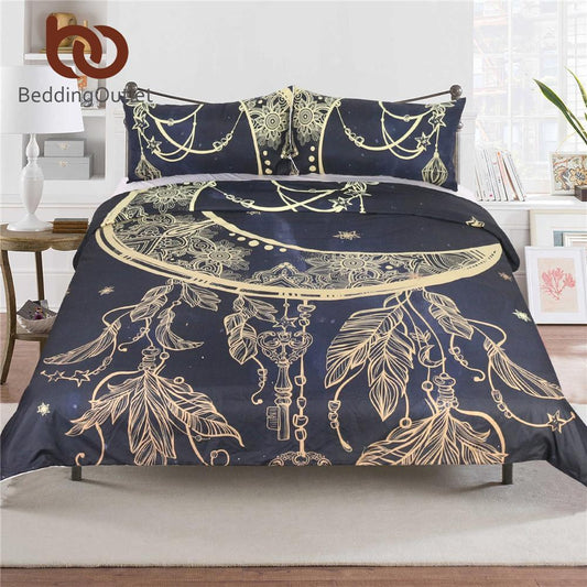 Native American Indigenous Mandala Dreamcatcher Flowers Bedding Set LT10