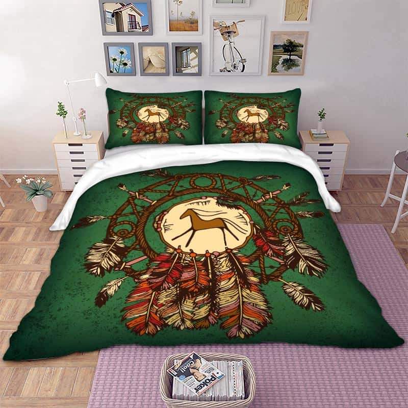 Native American Horse 3D Dreamcatcher Bedding Set LT10