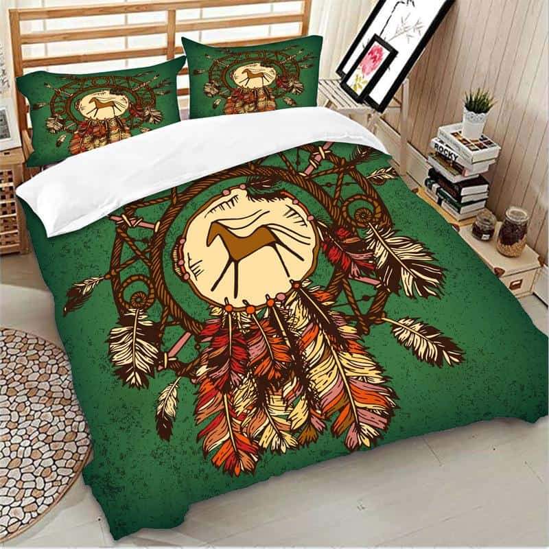 Native American Horse 3D Dreamcatcher Bedding Set LT10