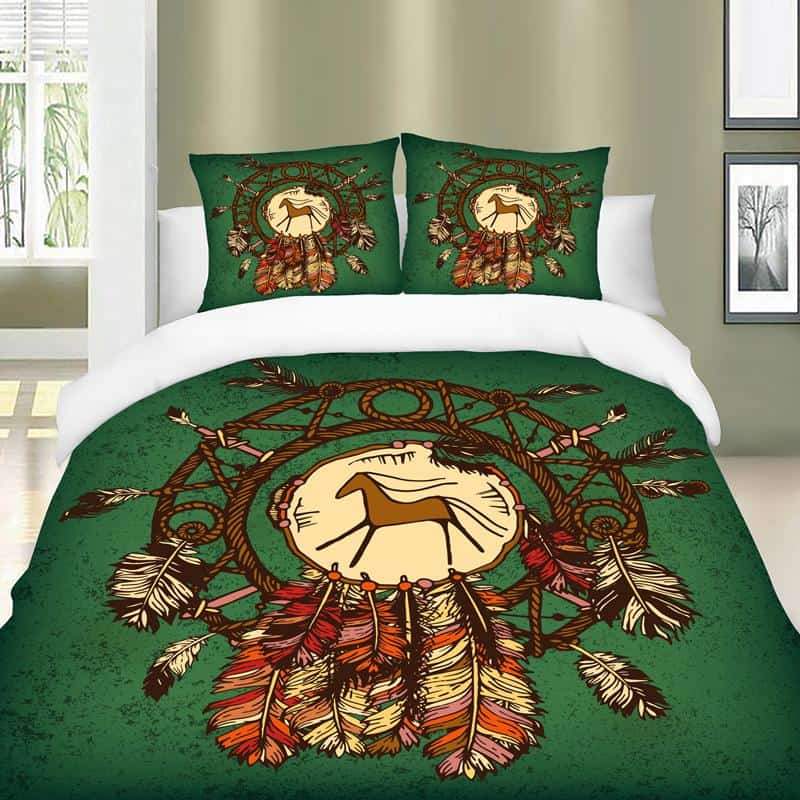 Native American Horse 3D Dreamcatcher Bedding Set LT10
