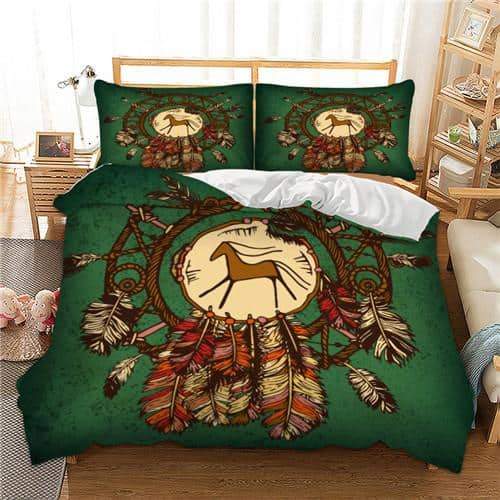 Native American Horse 3D Dreamcatcher Bedding Set LT10