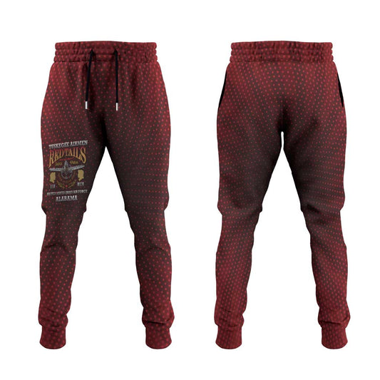 Red Tails Legacy Jogger Pants Tuskegee Airmen WWII Heroes LT15