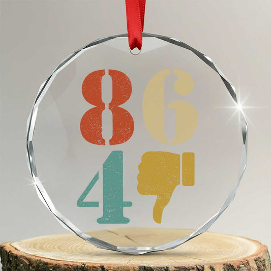 Retro 8647 Crystal Glass Ornament Classic Retro Vintage 80s Style TS10