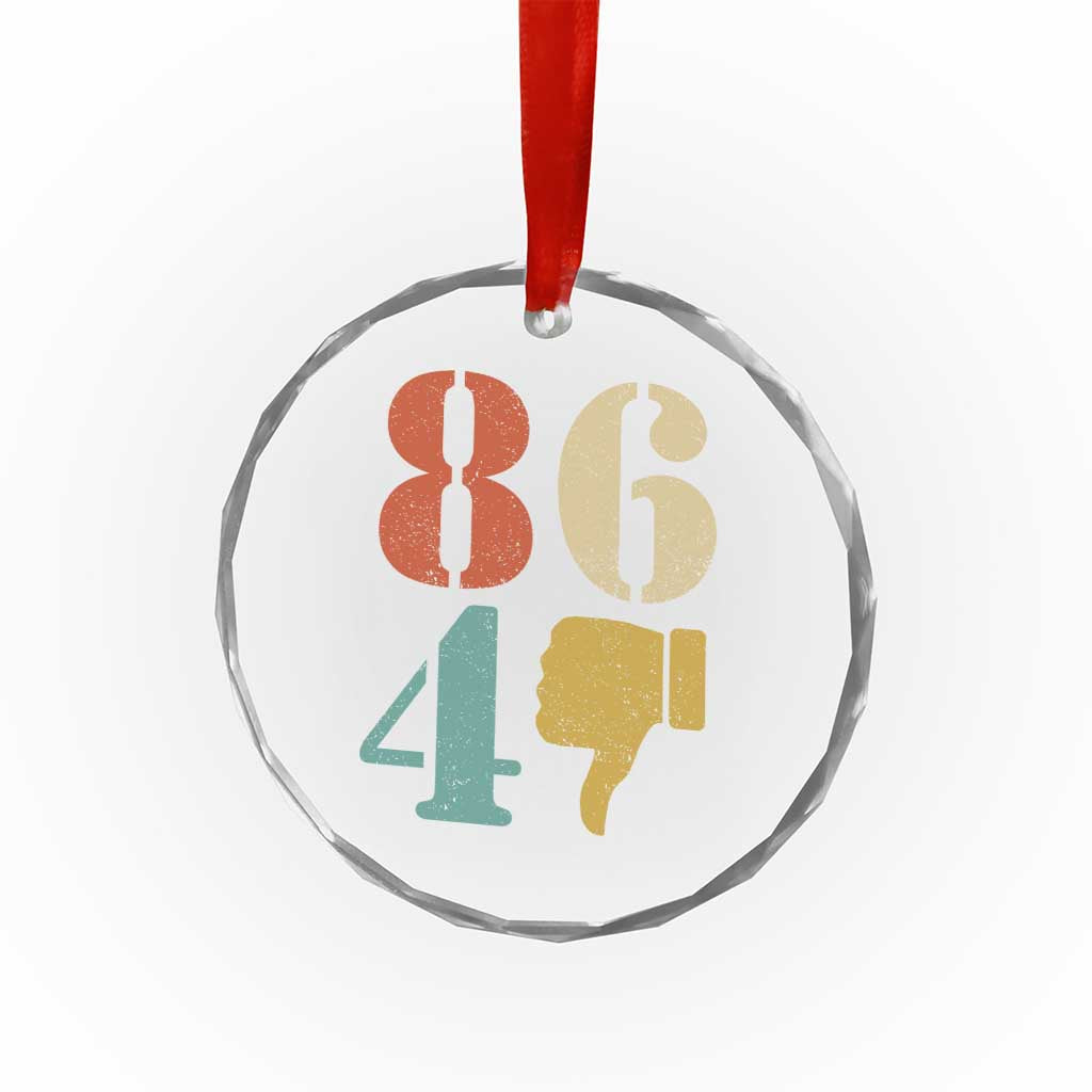 Retro 8647 Crystal Glass Ornament Classic Retro Vintage 80s Style TS10