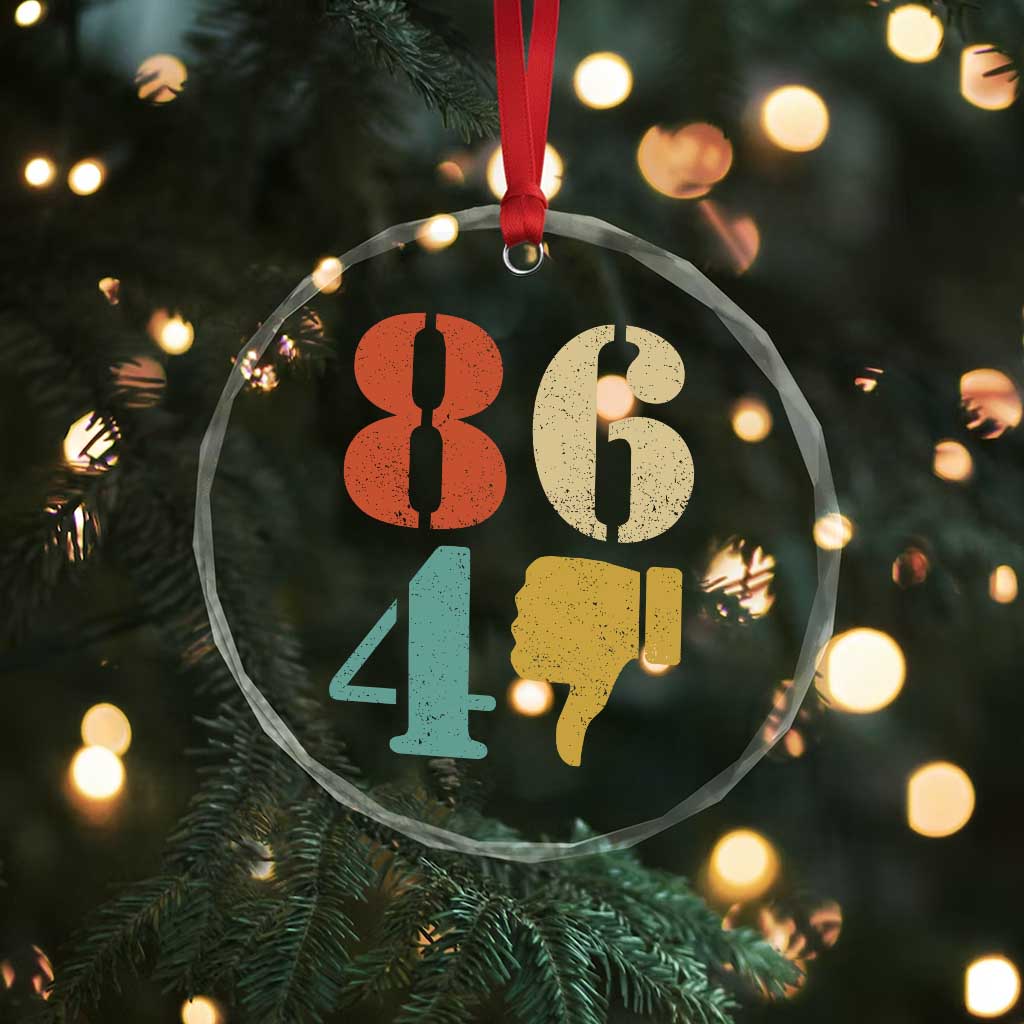 Retro 8647 Crystal Glass Ornament Classic Retro Vintage 80s Style TS10