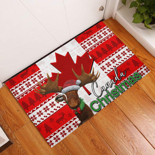 Christmas Moose Canada Door Mat 2022  LT6