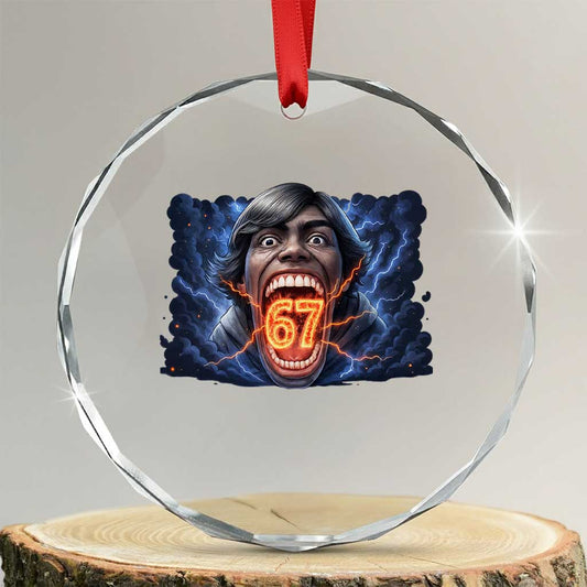Screaming Mason 67 Kid Meme Crystal Glass Ornament Six Seven Viral Devil Transformation Horror Edit TS02
