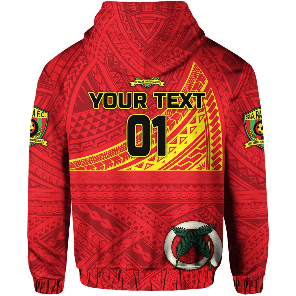Custom Vanuatu Sia Raga Football Club Zip Hoodie Original Style LT8