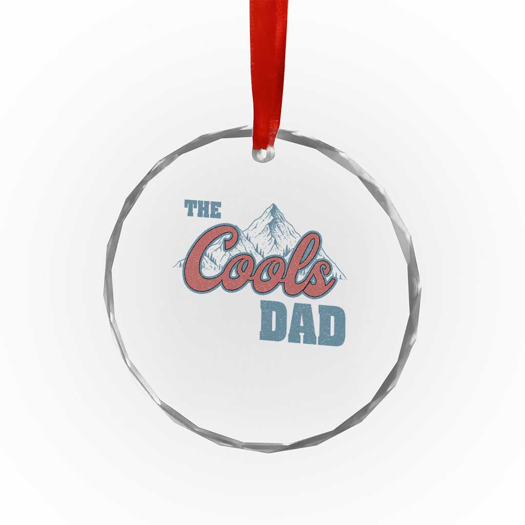 The Cool Dad Crystal Glass Ornament Fathers Day Gifts TS10