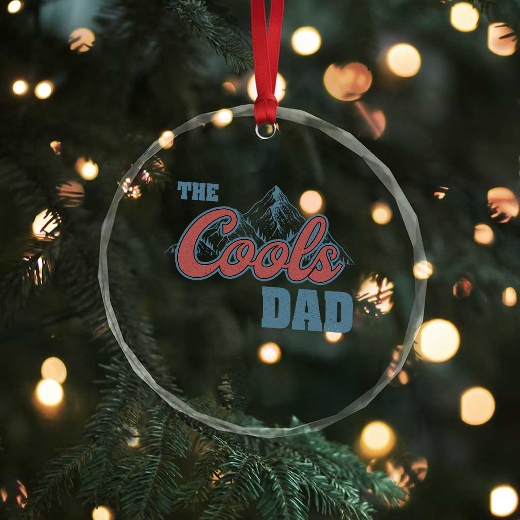 The Cool Dad Crystal Glass Ornament Fathers Day Gifts TS10