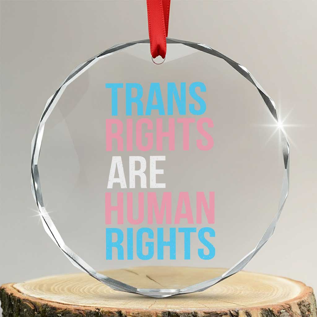 Trans Rights Crystal Glass Ornament Human Rights Transgender Pride Gender Equality TS10