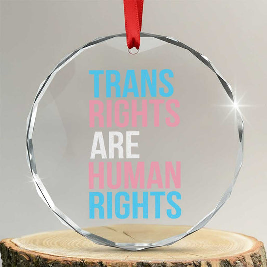 Trans Rights Crystal Glass Ornament Human Rights Transgender Pride Gender Equality TS10