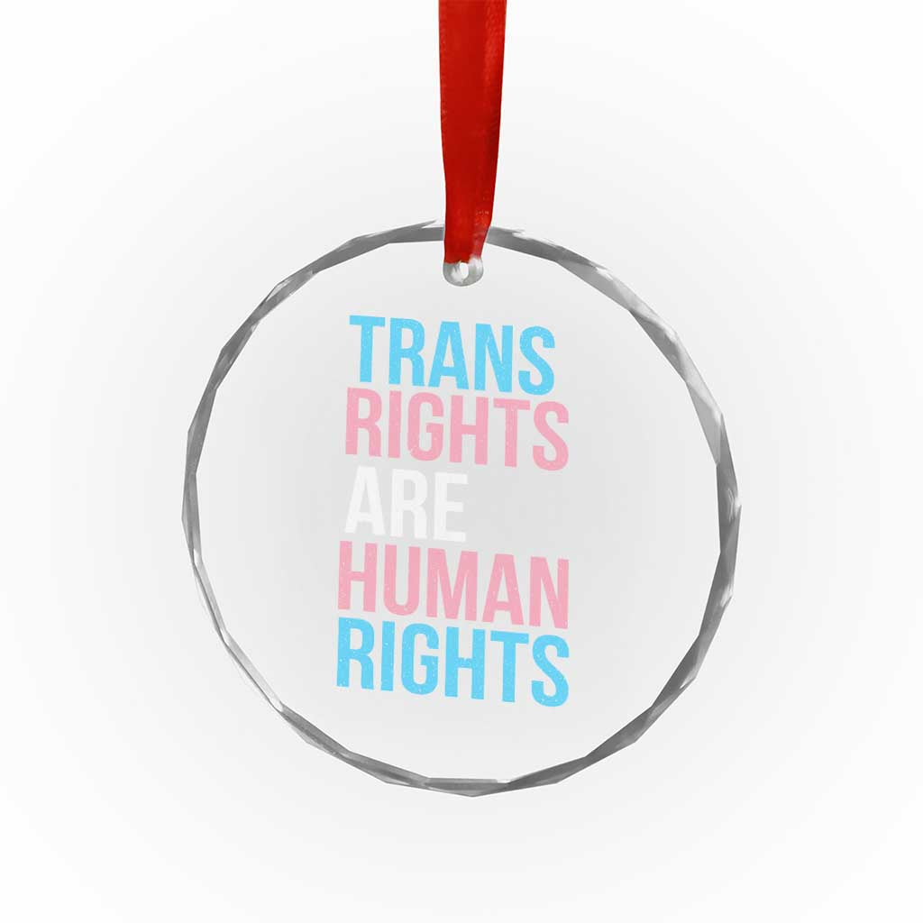 Trans Rights Crystal Glass Ornament Human Rights Transgender Pride Gender Equality TS10
