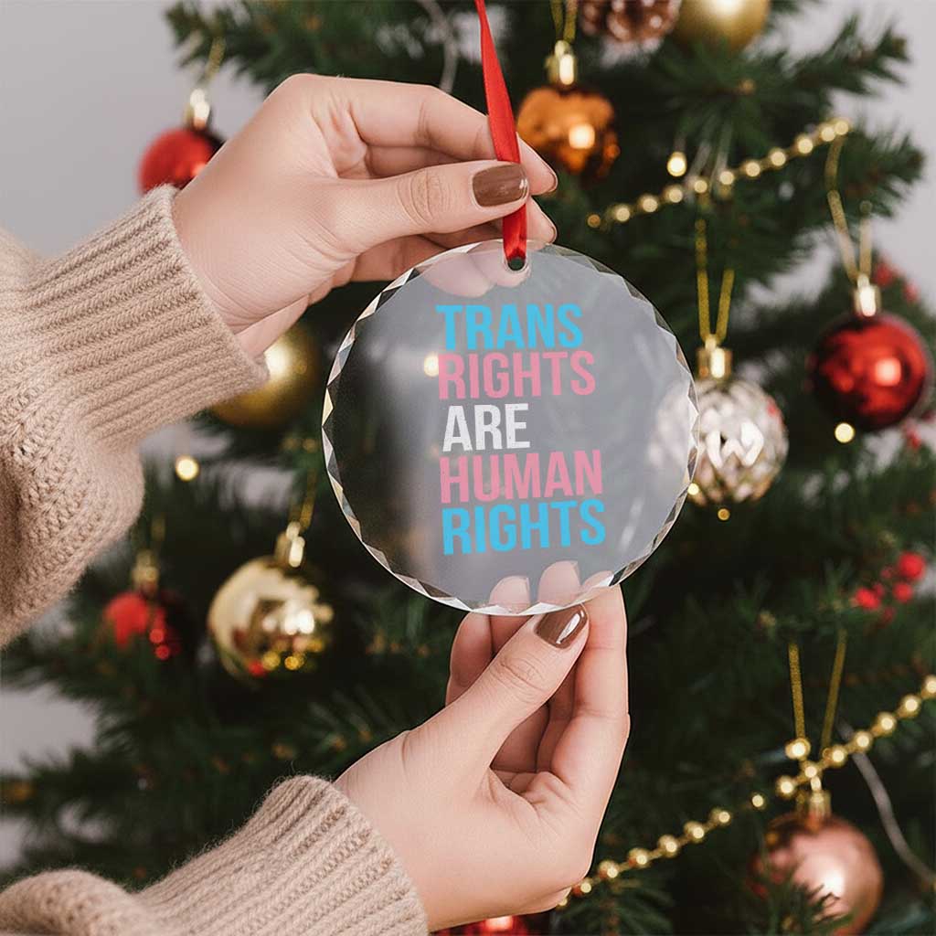 Trans Rights Crystal Glass Ornament Human Rights Transgender Pride Gender Equality TS10