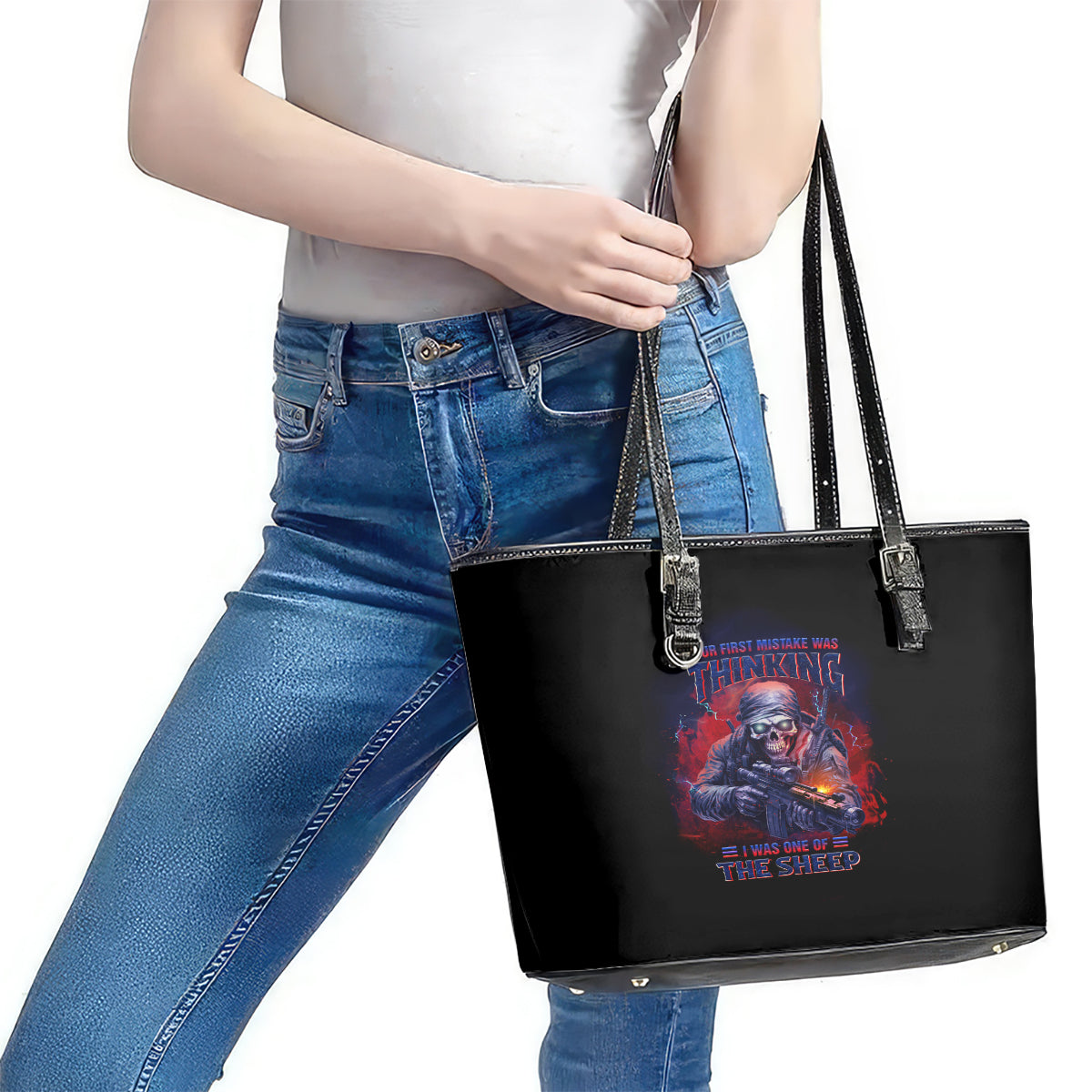 Your First Mistake Was Thinking Leather Tote Bag TS04