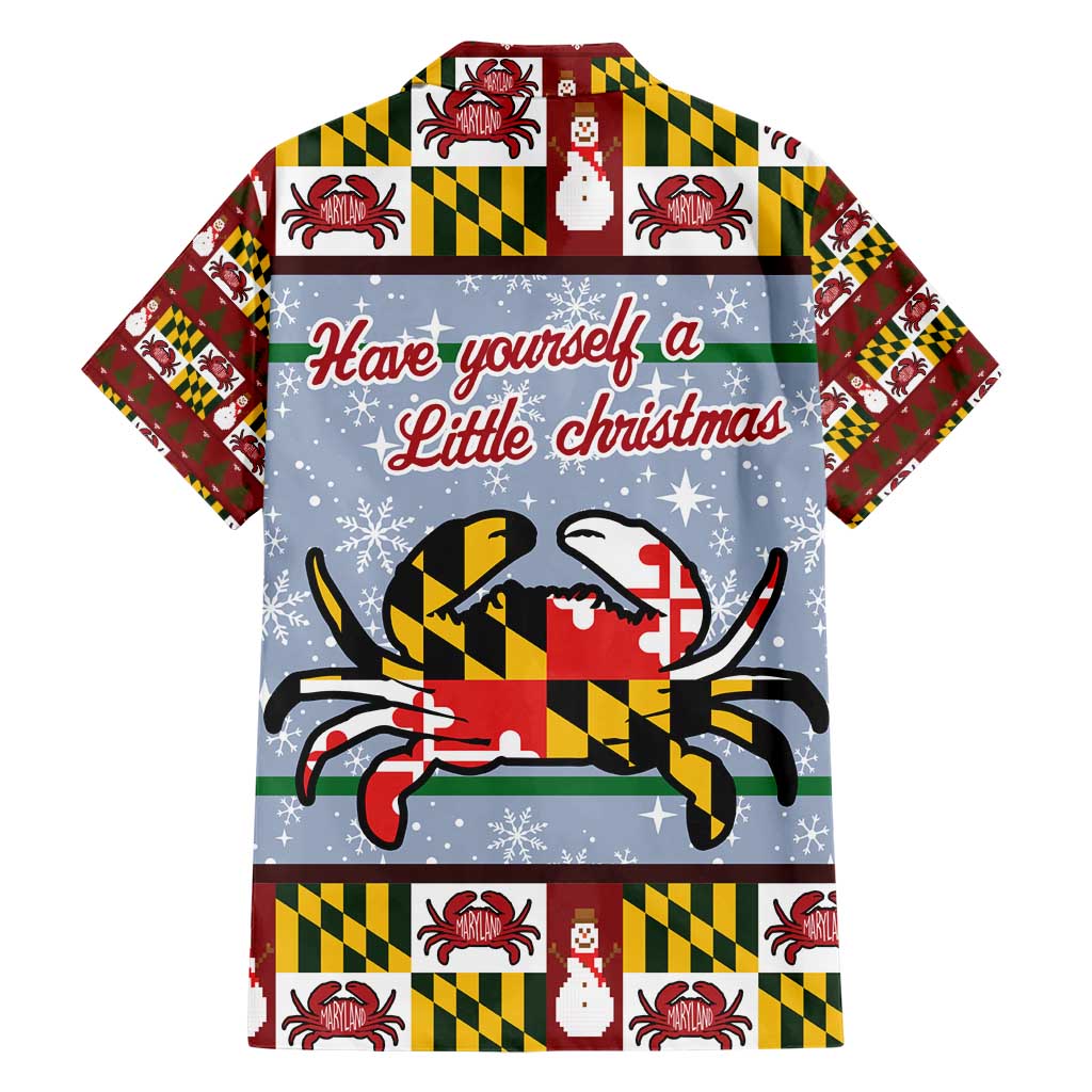 Maryland Symbols Christmas Hawaiian Shirt Xmas Holiday Patterns TS04