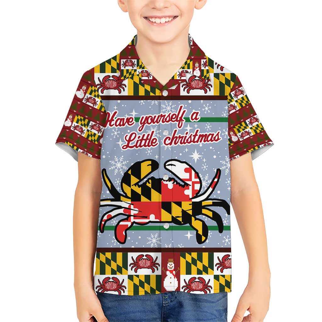 Maryland Symbols Christmas Hawaiian Shirt Xmas Holiday Patterns TS04