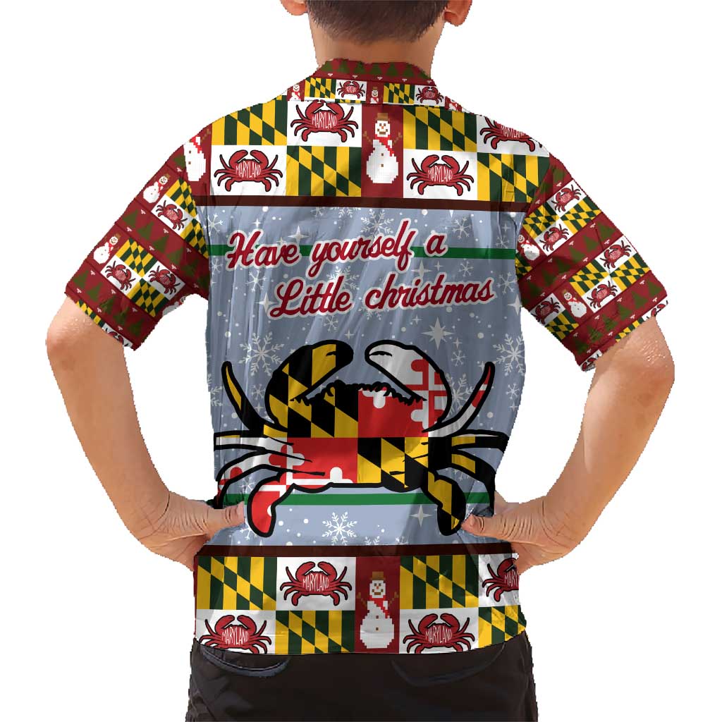 Maryland Symbols Christmas Hawaiian Shirt Xmas Holiday Patterns TS04