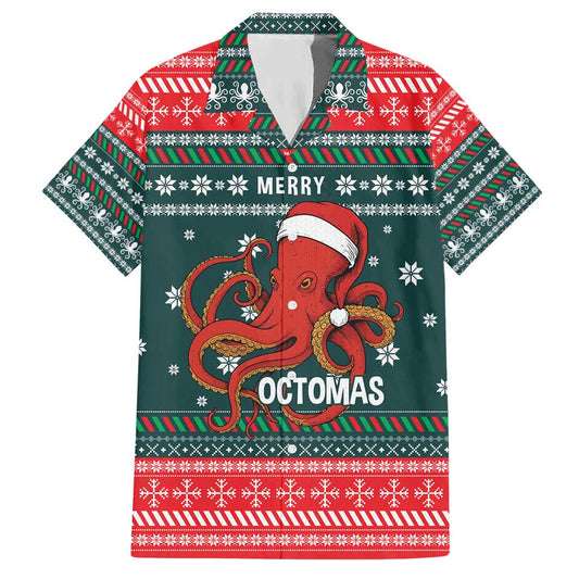Merry Octomas Christmas Hawaiian Shirt Xmas Holiday Patterns TS04
