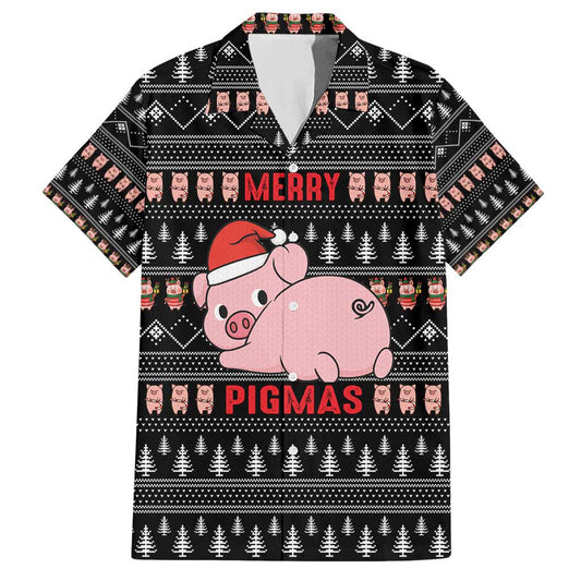 Merry Pigmas Christmas Hawaiian Shirt Xmas Holiday Patterns TS04