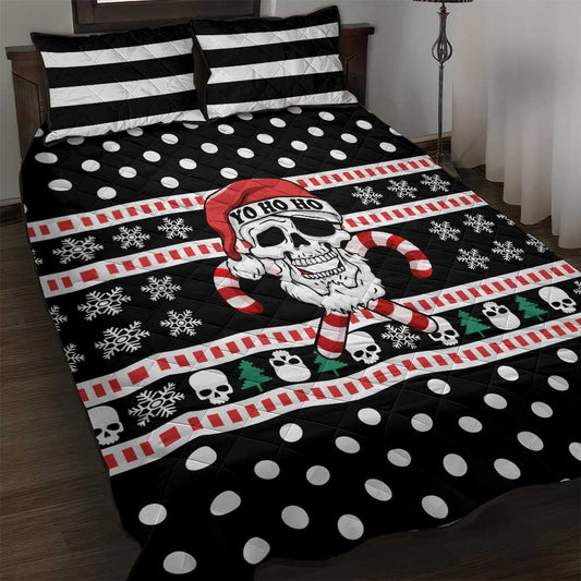 Skull Creepmas Christmas Yall Christmas Quilt Bed Set Xmas Holiday Patterns TS04