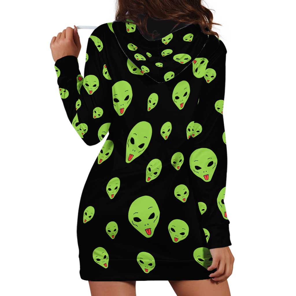 Alien Christmas Hoodie Dress Xmas Holiday Patterns TS04