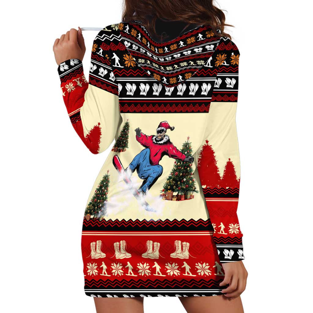 All I Want For Christmas Is Skiing Christmas Hoodie Dress Xmas Holiday Patterns TS04