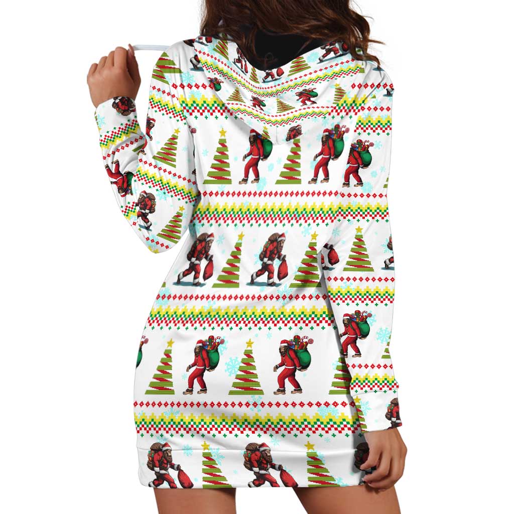 Amazing Bigfoot Christmas Hoodie Dress Xmas Holiday Patterns TS04