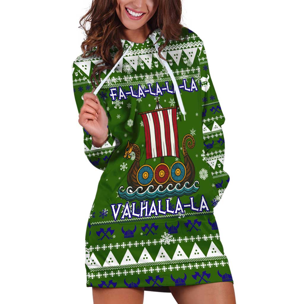 Amazing Viking Christmas Hoodie Dress Xmas Holiday Patterns TS04