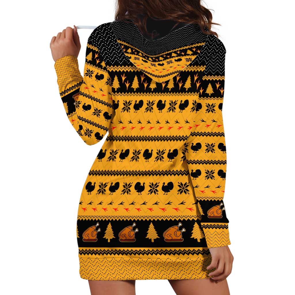 Americans Turkey Hunting Thanksgiving Christmas Hoodie Dress Xmas Holiday Patterns TS04
