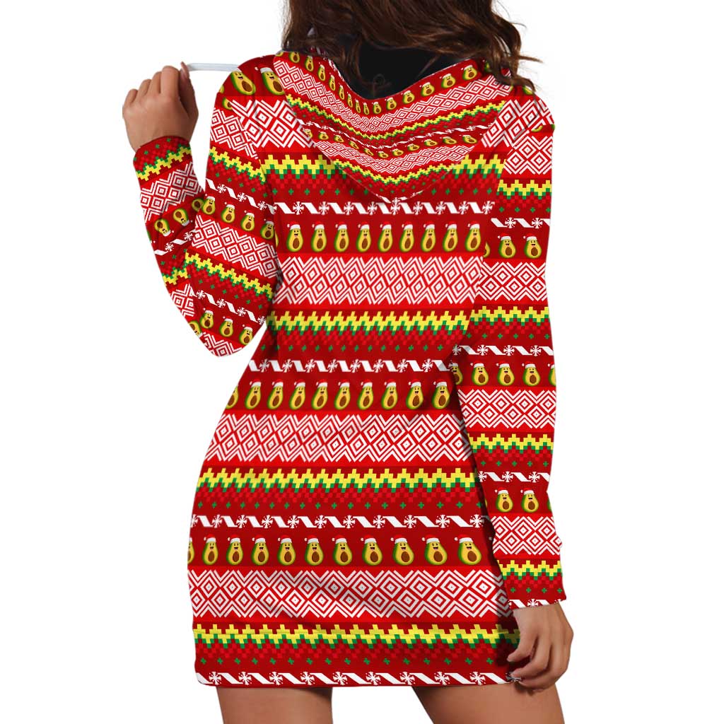 Avo Merry Christmas Hoodie Dress Xmas Holiday Patterns TS04