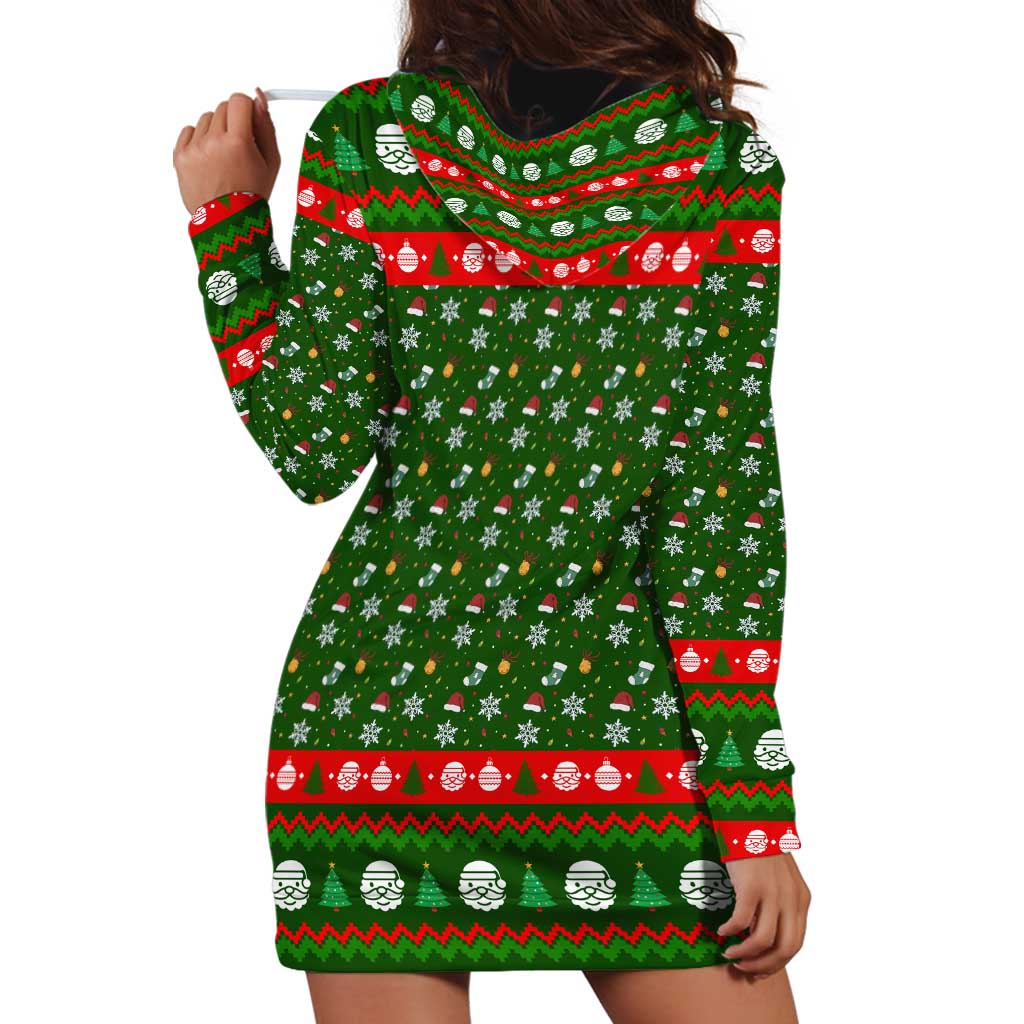 Awesome Firefighter Christmas Hoodie Dress Xmas Holiday Patterns TS04