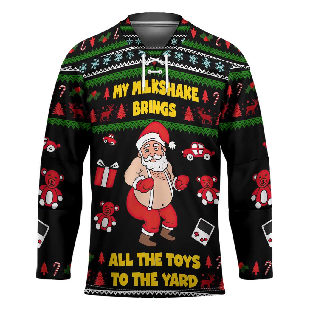 My Milkshake Bring Christmas Design Hockey Jersey Xmas Holiday Patterns TS04