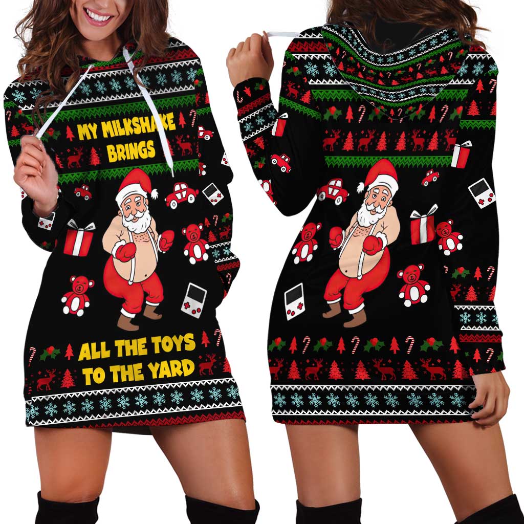 My Milkshake Bring Christmas Design Hoodie Dress Xmas Holiday Patterns TS04