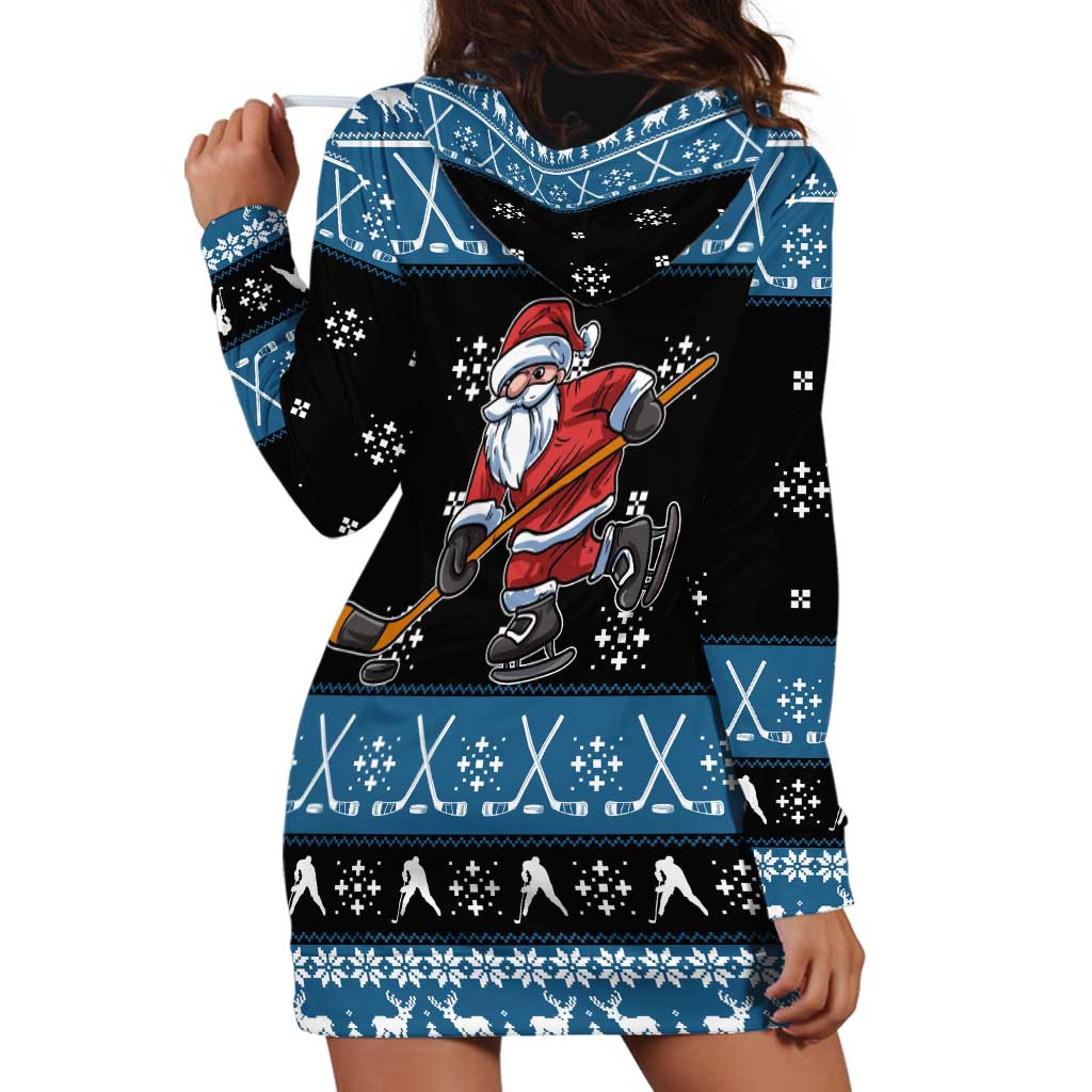 Happy Hockeyday Christmas Hoodie Dress Xmas Holiday Patterns TS04
