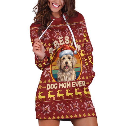 Havanese Best Dog Mom Christmas Hoodie Dress Xmas Holiday Patterns TS04
