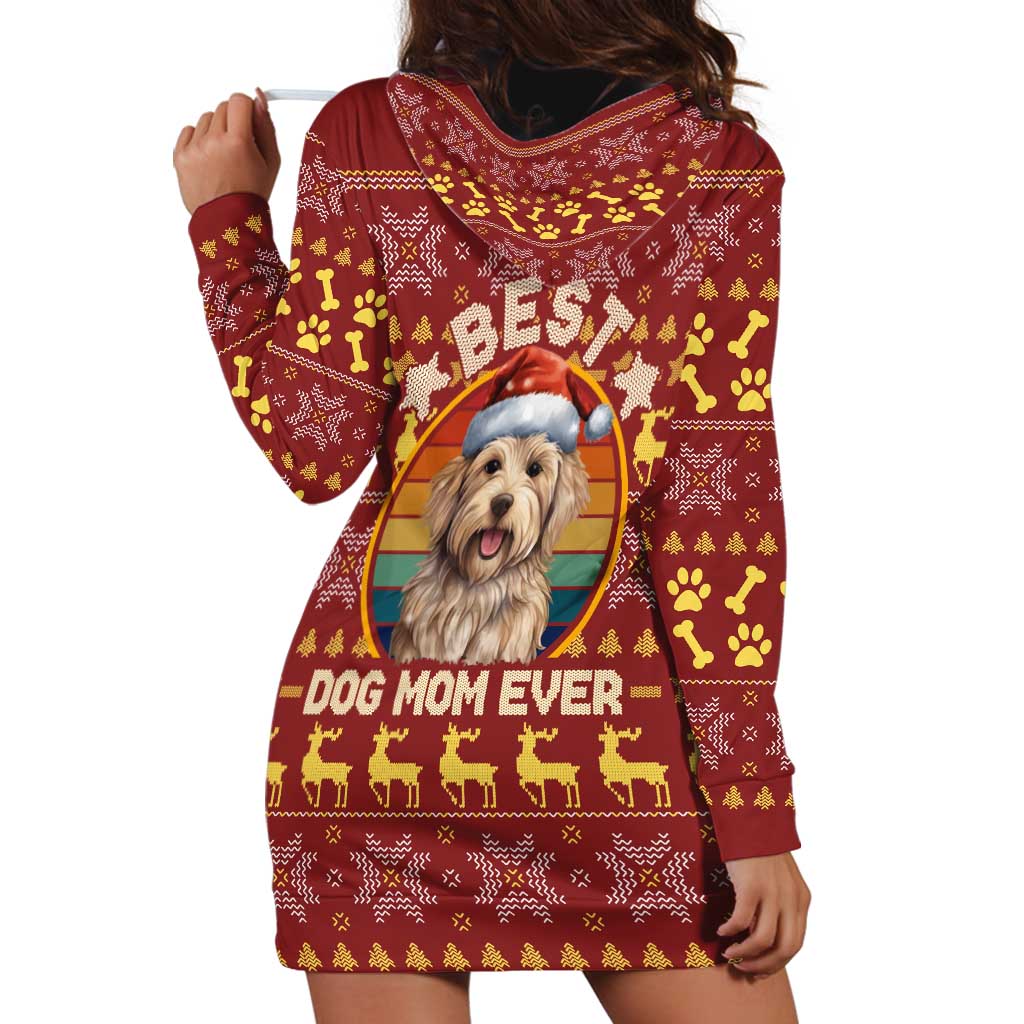 Havanese Best Dog Mom Christmas Hoodie Dress Xmas Holiday Patterns TS04