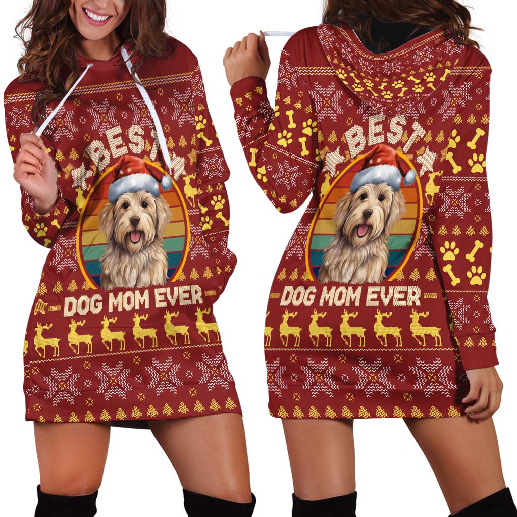 Havanese Best Dog Mom Christmas Hoodie Dress Xmas Holiday Patterns TS04