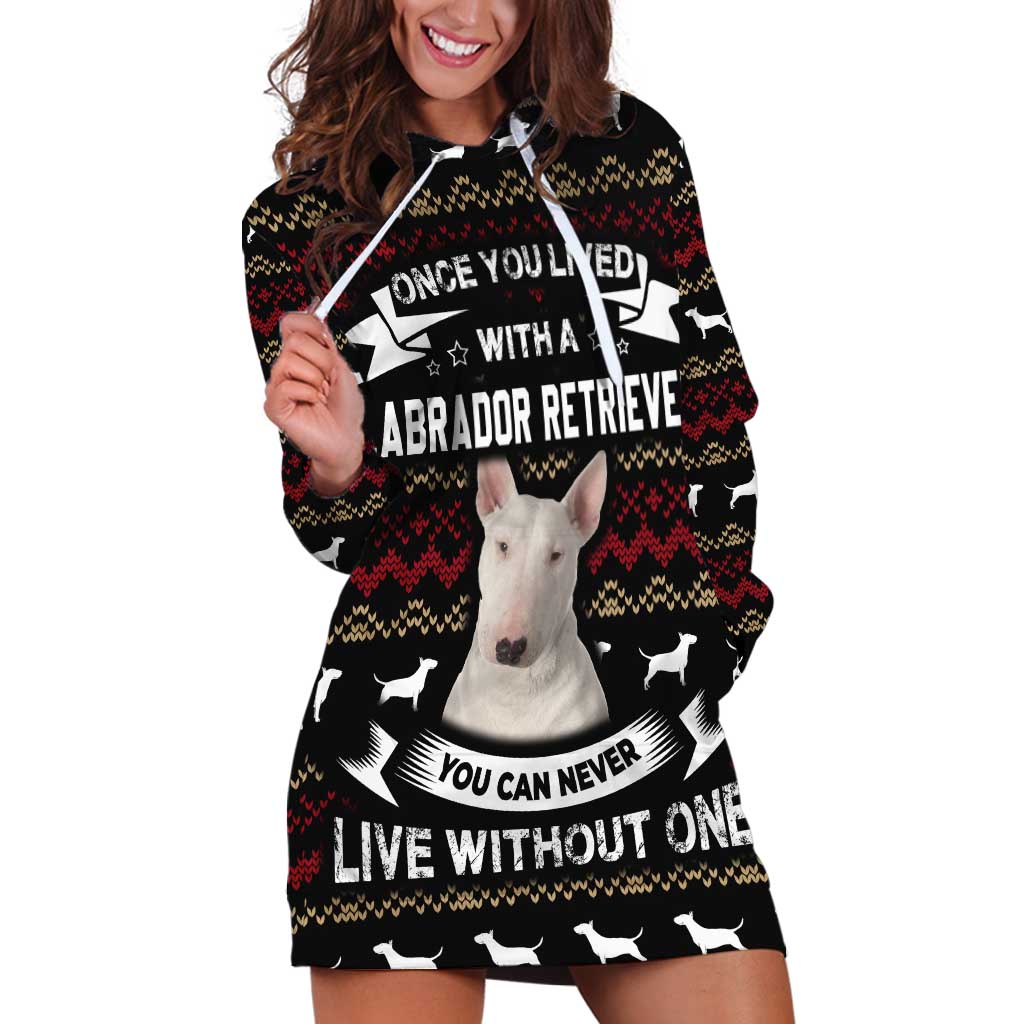 Christmas Bull Dog Terrier Hoodie Dress Xmas Holiday Patterns TS04