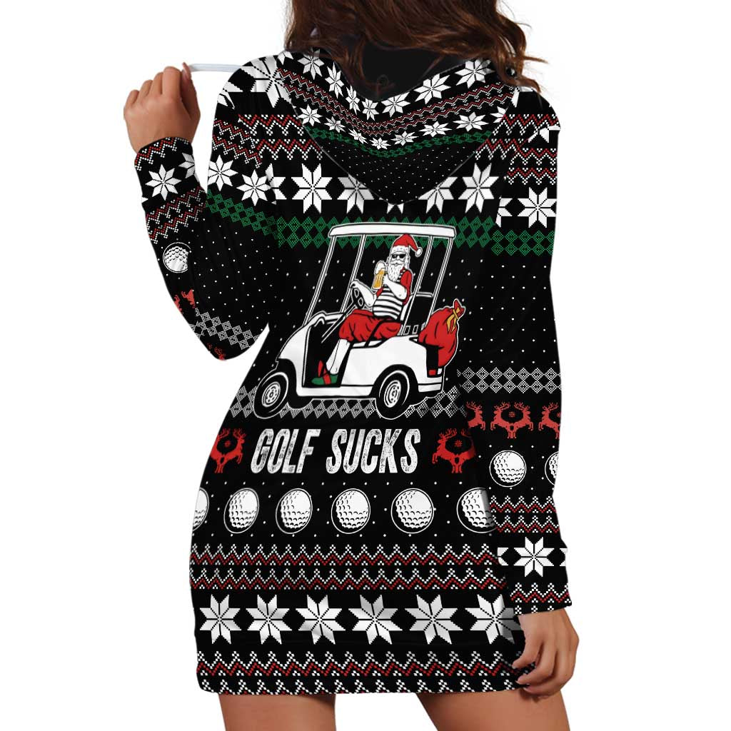 Golf Sucks Christmas Hoodie Dress Xmas Holiday Patterns TS04