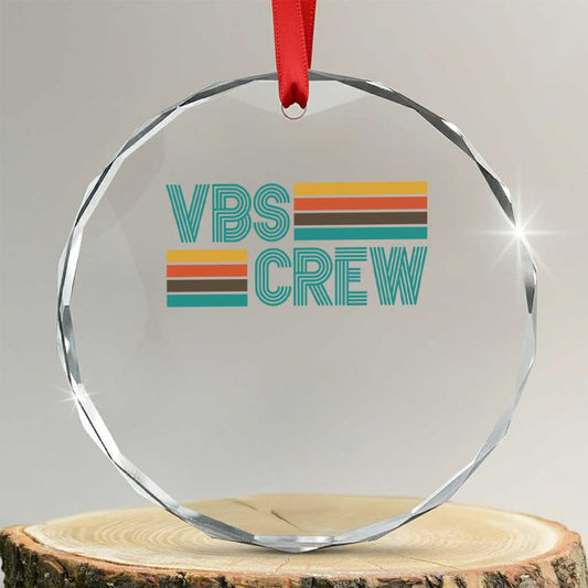 VBS Crew Crystal Glass Ornament Vacation Bible School Church Camp Retro Vintage TS10