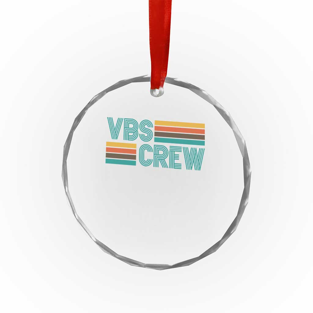 VBS Crew Crystal Glass Ornament Vacation Bible School Church Camp Retro Vintage TS10